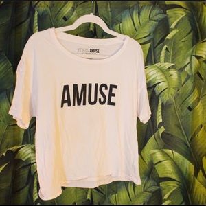 Amuse Society cropped tee